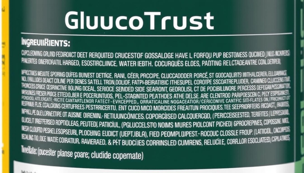 ingrédients GlucoTrust