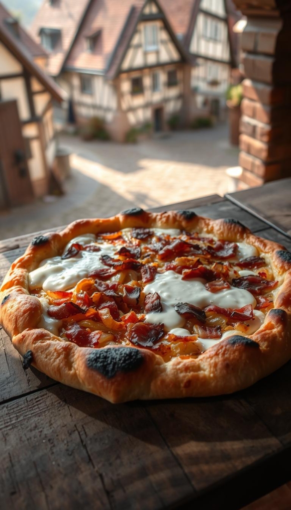 tarte flambée alsacienne